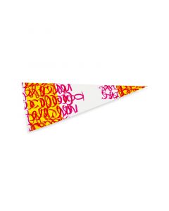 Puntzak snoep party geel/rood 250 x 460 cm - 45 my - 1 pond - PP