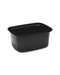 Saladebakje rechthoekig zwart 108 x 83 x 45 mm - 250 cc - PP