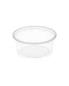 Saladebakje rond transparant 250 cc