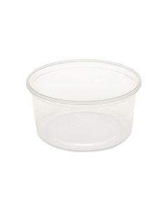 Saladebakje rond transparant 115 x 50 mm - 350 cc - PP (spuitgiet)