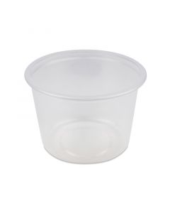 Saladebakje rond transparant Ø 115 x 70 mm - 500 cc - PP (thermo gevormd)