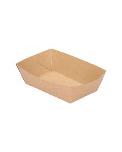 Snackbakje karton bruin kraft 87 x 57 x 32 mm - A7 