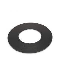 Staalband enkelvoudig zwart gelakt 19 x 0,5 mm - kern 300 mm