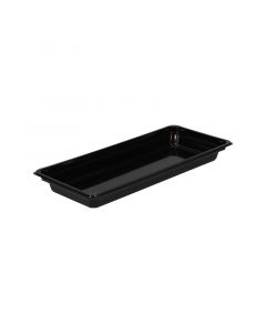 Sushi tray zwart 212 x 91 mm