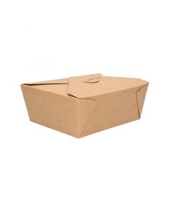 Take away box karton bruin 1.350 cc