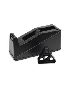 Tape dispenser bureau zwart kern 25 of 76 mm - kunststof 