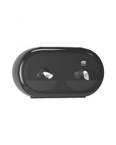 Tork Elevation Toiletpapierdispenser dubbel mini zwart