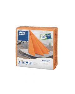 Tork LinStyle servet oranje 39x39cm