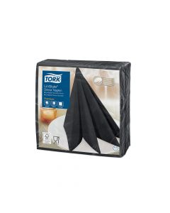 Tork LinStyle servet zwart 39x39cm
