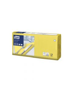 Tork servet geel 33x33cm