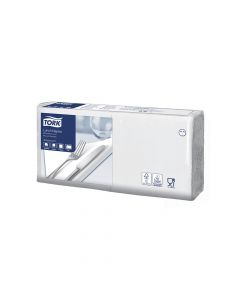 Tork servet wit 33x33cm