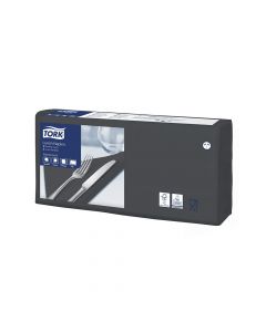 Tork servet zwart 33x33cm