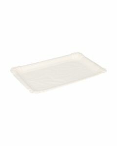 Vleesschaal karton gevoerd wit 13 x 20 cm