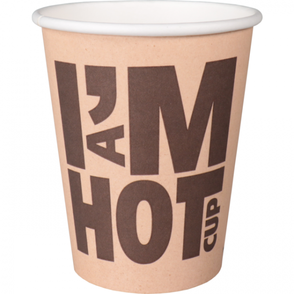 Kartonnen koffiebeker I'm a hot cup Kartonnen koffiebeker I'm a hot cup
