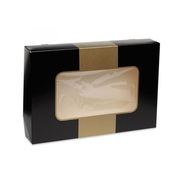 Cateringdoos zwart / goud groot