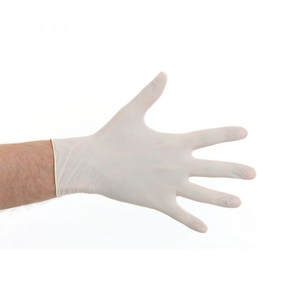 CMT latex handschoen wit ongepoederd