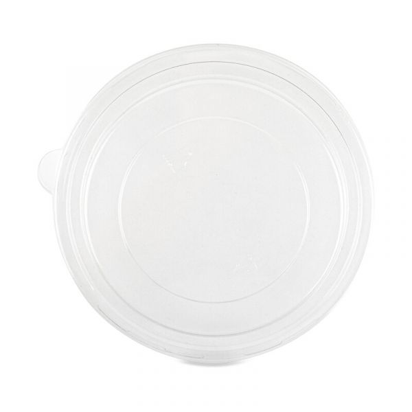 Deksel voor bak karton rond bruin kraft