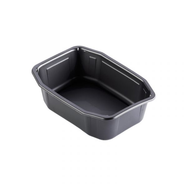 Duni maaltijd tray PP 1-vaks zwart