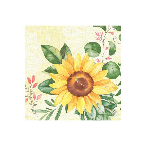 Duni Servet vierkant Sunflower