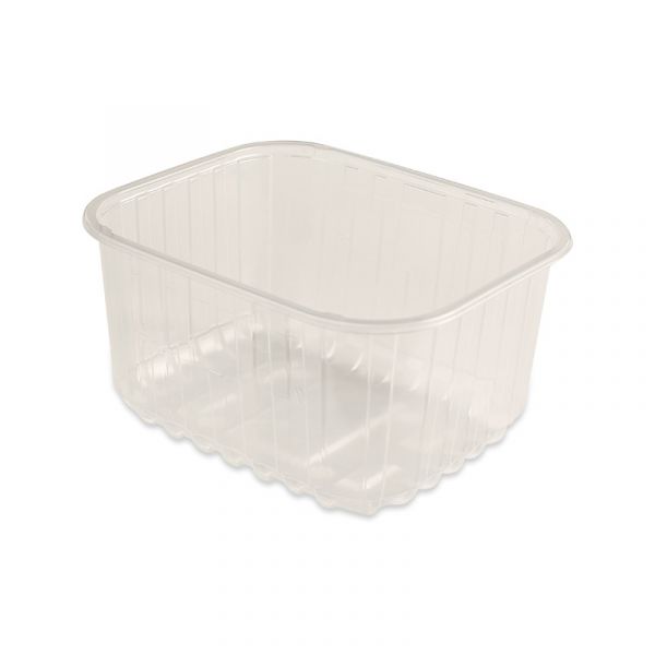 Fruitbakje plastic hoog transparant 