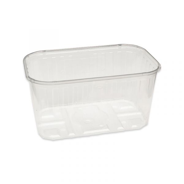 Fruitbakje plastic hoog transparant