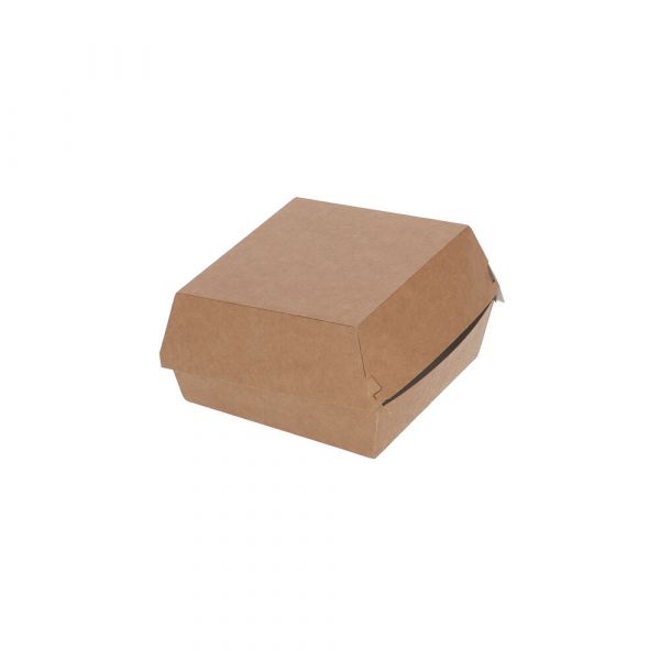 Hamburgerbak karton groot bruin kraft
