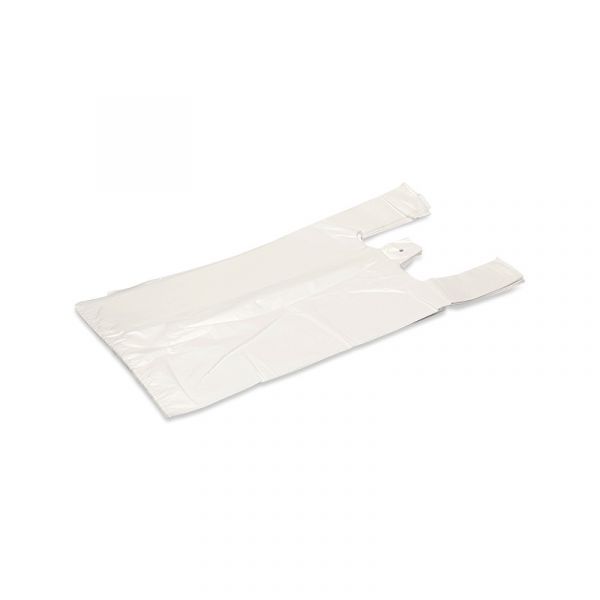 Hemddraagtas HDPE plastic wit