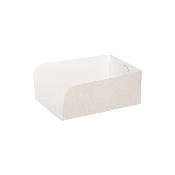 Inschuiver karton ongelijmd grijs / wit
