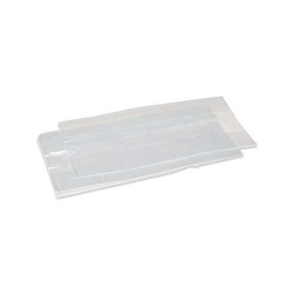 LDPE zak met zijvouw transparant