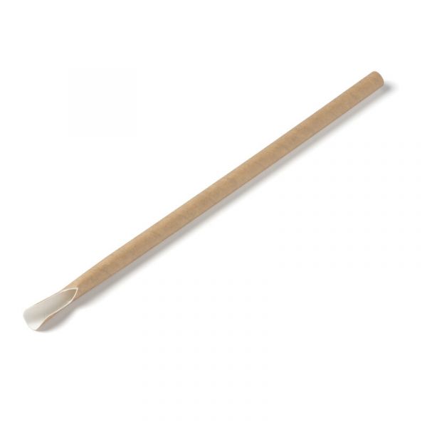 Lepelrietje papier bruin kraft