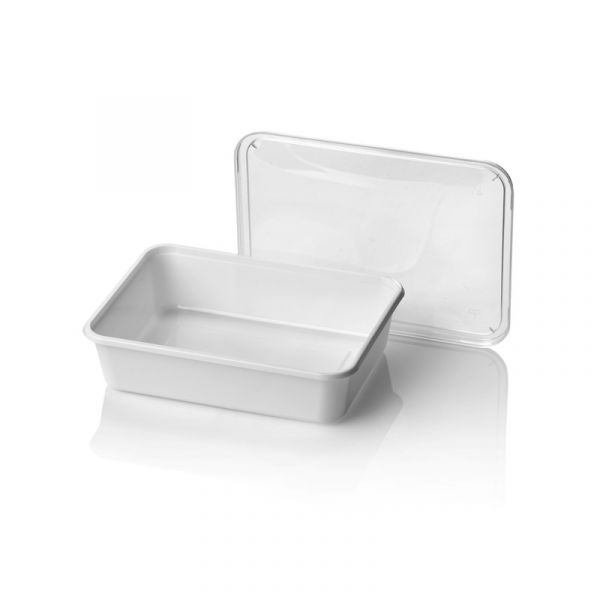 Maaltijdbak 1-vaks magnetron wit