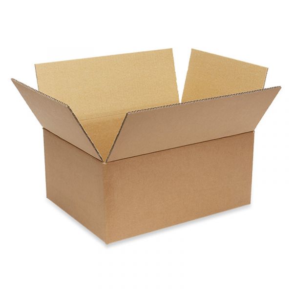 Palletdoos dubbelgolf bruin