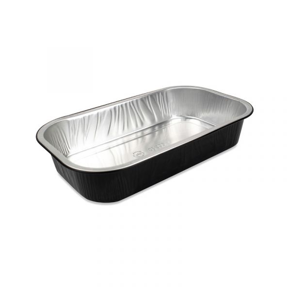 Ready2Cook aluminium bak rechthoekig zwart