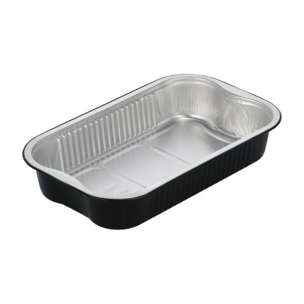Ready2Cook Aluminium bak rechthoekig zwart
