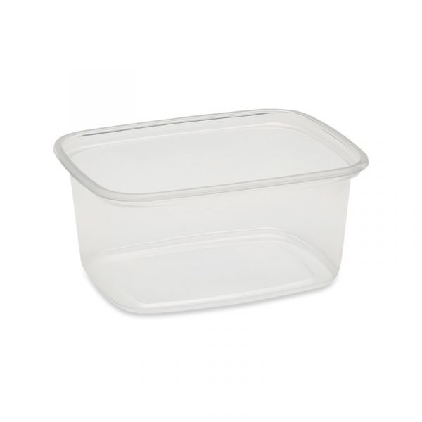 Saladebakje rechthoekig transparant