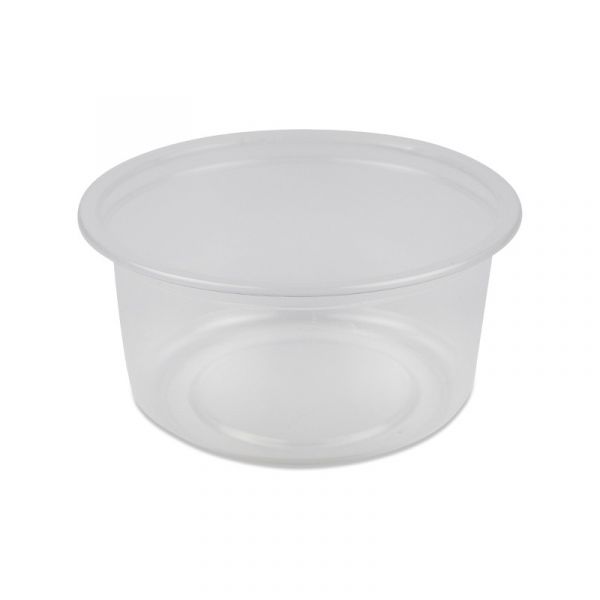 Saladebakje rond transparant