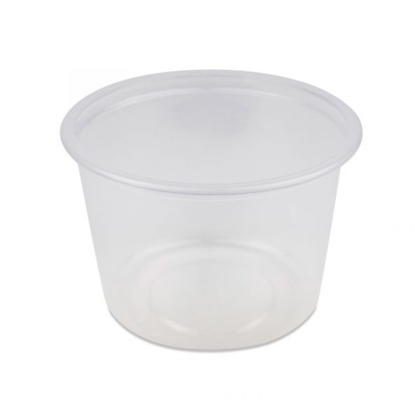 Saladebakje rond transparant