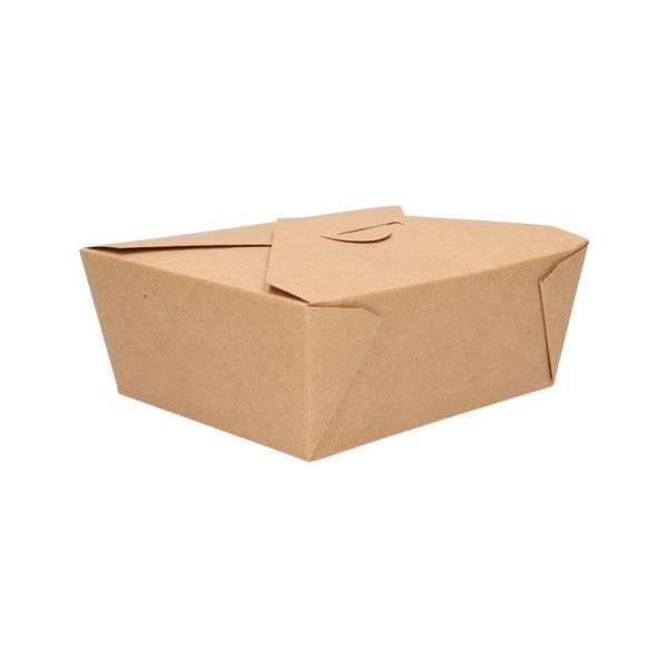 Take away box karton bruin