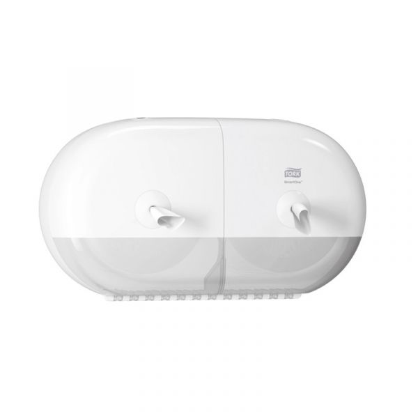 Tork Elevation Toiletpapierdispenser dubbel mini wit