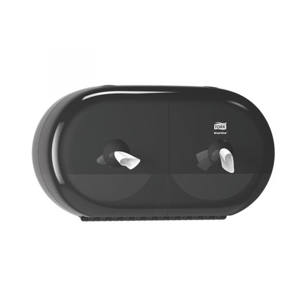 Tork Elevation Toiletpapierdispenser dubbel mini zwart