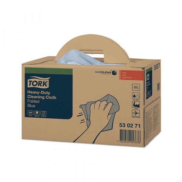 Tork Reinigingsdoek 1-laags blauw 200st/doos