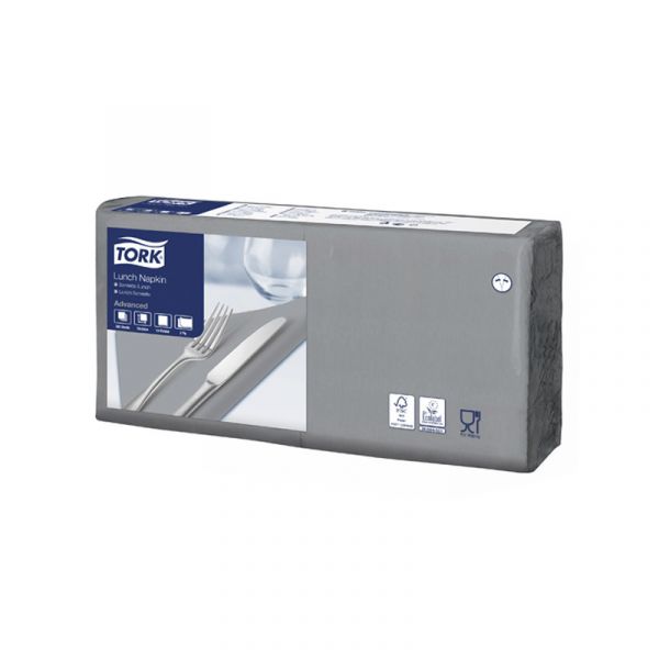 Tork servet grijs 33x33cm