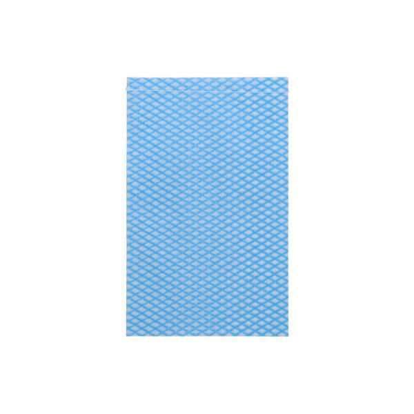 Wegwerp washandje non-woven blauw / wit
