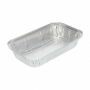 Aluminium bak rechthoekig met opstaande rand 670 ml
