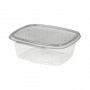 Bak PET plastic transparant met deksel 435 cc 