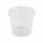 Bakje rond TE-verzegeling transparant met deksel Ø 131 x 120 mm - 1.000 ml - PP (spuitgiet)