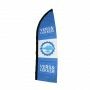 Beachvlag Vers & lekker vis 230 x 60 cm