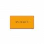 Contact prijsetiketten rol blanco fluor oranje 37 x 19 mm