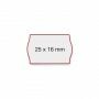 Contact prijsetiketten rol blanco wit voor prijstangen - 25 x 16 mm