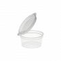Covercup met vaste deksel transparant 50 cc